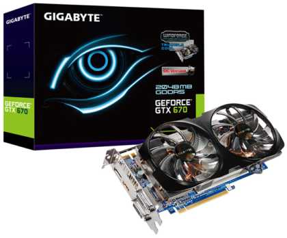 GIGABYTE GV-N670WF2-2GD GIGABYTE GV-N670WF2-2GD