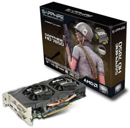 Sapphire Radeon HD 7850 Dual-X OC Edition 2GB GDDR5 Sapphire Radeon HD 7850 Dual-X OC Edition 2GB GDDR5
