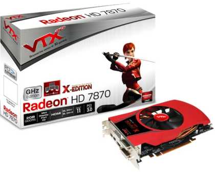 VTX3D Radeon HD 7870 2GB GDDR5 X-Edition VTX3D Radeon HD 7870 2GB GDDR5 X-Edition