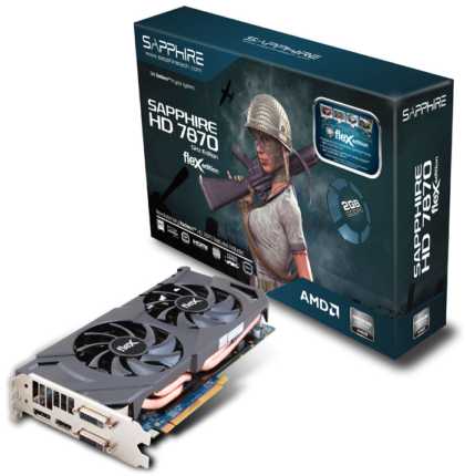 Sapphire FleX Radeon HD 7870 GHz Edition 2GB GDDR5 Sapphire FleX Radeon HD 7870 GHz Edition 2GB GDDR5
