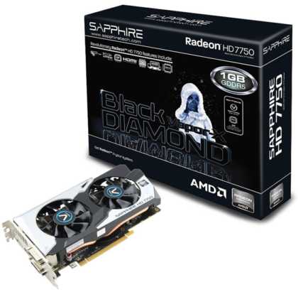 Sapphire Black Diamond Radeon HD 7750 1G GDDR5 OC Sapphire Black Diamond Radeon HD 7750 1G GDDR5 OC