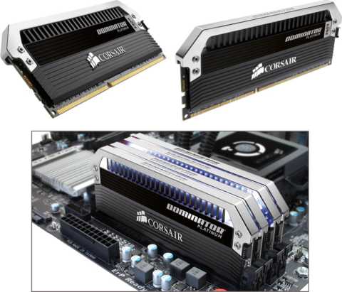 Corsair DOMINATOR Platinum DDR3 Memory Modules Corsair DOMINATOR Platinum DDR3 Memory Modules