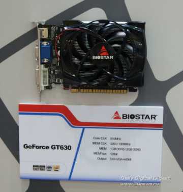 Biostar GeForce GT 630 Biostar GeForce GT 630