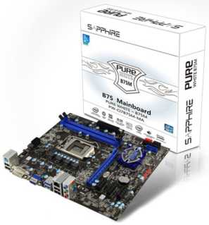 Sapphire PURE WHITE B75M-MA Sapphire PURE WHITE B75M-MA